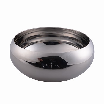 9 inch mirror polished stainless steel bowl