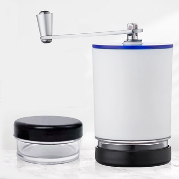 Fashion design portable manual coffee mill pill crusher