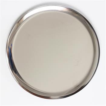 Silver food grade Restaurant Stainless Steel Round Serving Tray