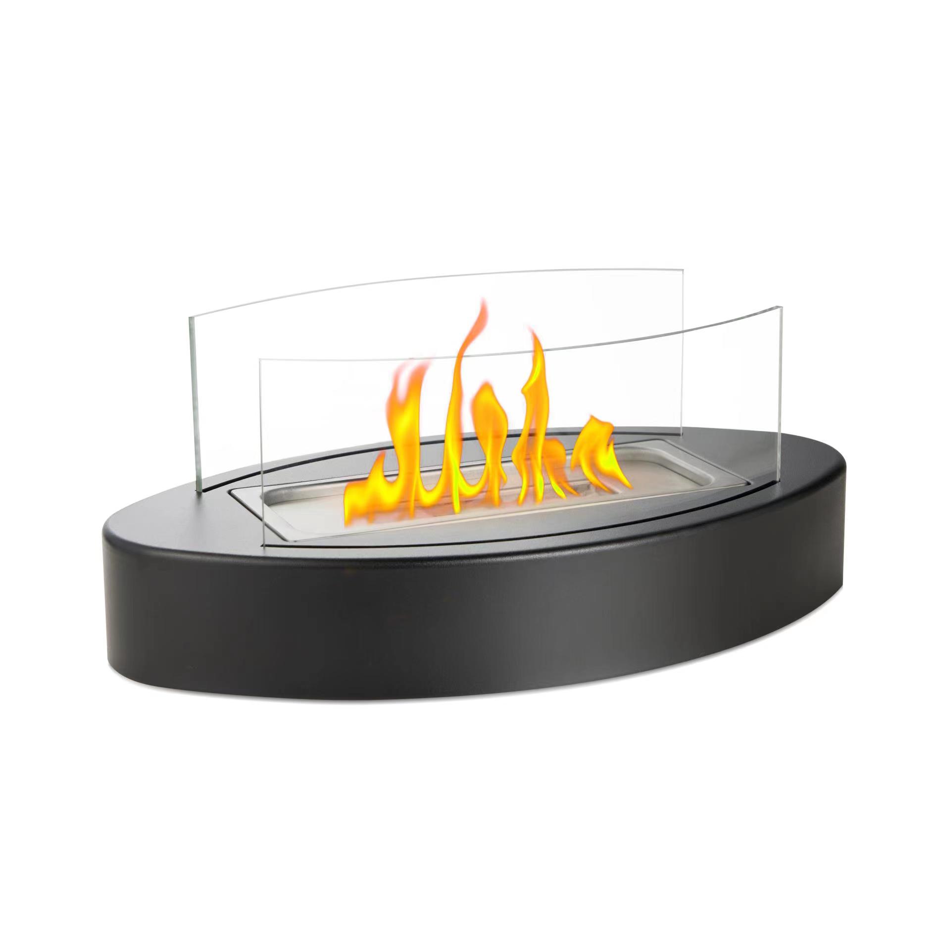 Oval Tabletop Fireplace
