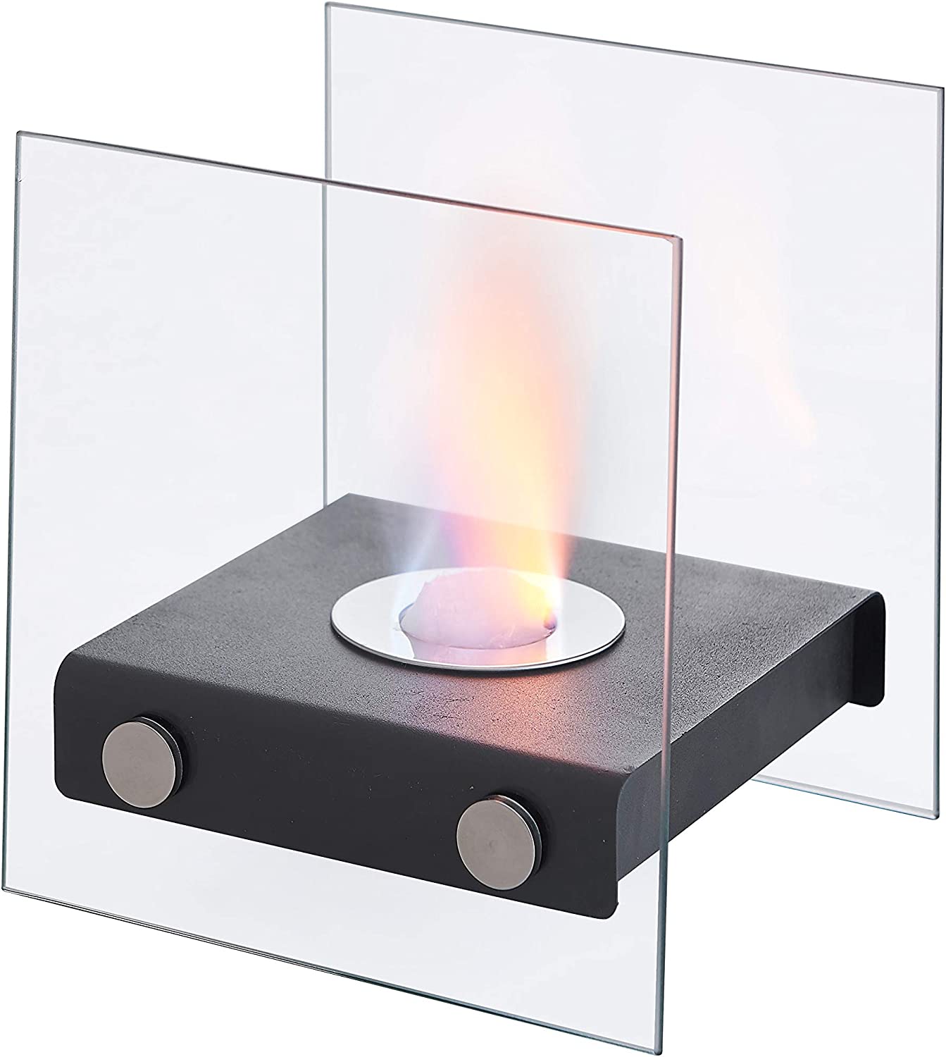Square Tabletop Fireplace（2glass）